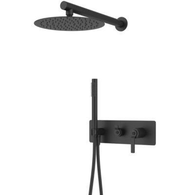 Luisa colonne de douche mécanique noire 250 - Essebagno