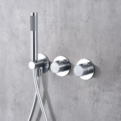 Colonne de Douche Encastrée Thermostatique Chrome IMEX ASSEN GTA052