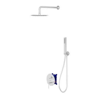 Colonne de douche encastrée chrome GoodHome Owens