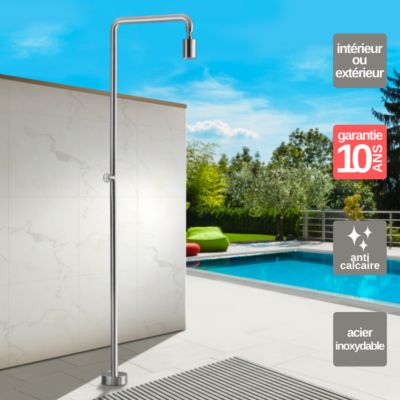 Colonne de Douche Extérieure en Acier Inoxydable IMEX POOL GPP001/AC