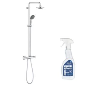 Colonne de douche Grohe Vitalio Start System 160 avec nettoyant robinetterie Grohe GrohClean