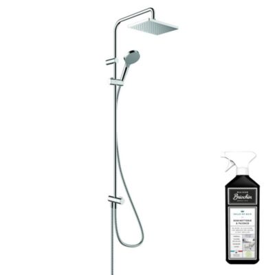 Colonne de douche HANSGROHE Vernis Shape 230 Reno EcoSmart chromée + nettoyant Briochin