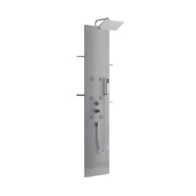 Colonne de douche hydromassante KINEDO Aquaglass Acier