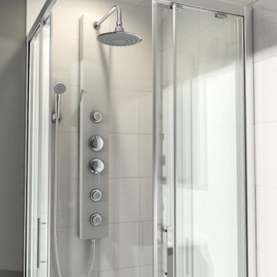 Colonne de douche hydromassante mécanique Cooke & Lewis Halola
