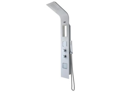Colonne de douche hydromassante thermostatique AMANDA - avec rangement - 22x145 cm