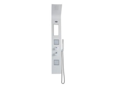 Colonne de douche hydromassante thermostatique AMANDA - avec rangement - 22x145 cm