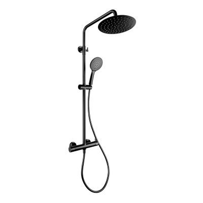 Colonne de douche mécanique avec barre extensible SKY BATH noir cristal PVD série PROMISE