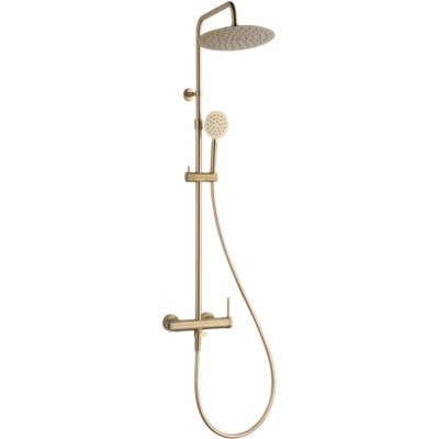 Colonne de douche mécanique or brossé 250 Essebagno Lollipop II