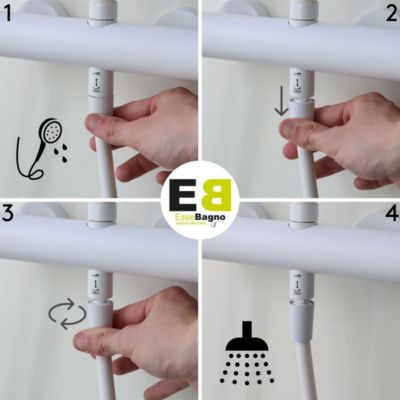 Colonne de douche mécanique or Essebagno Kiwo