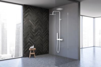 Colonne de douche mécanique, blanc, Essebagno Luisa 250
