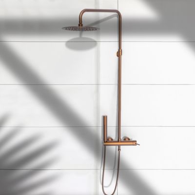 Colonne de douche mécanique, cuivré, Essebagno Luisa 250