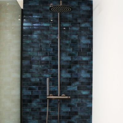 Colonne de douche mécanique, gun metal, Essebagno Esserondo