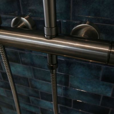 Colonne de douche mécanique, gun metal, Essebagno Esserondo