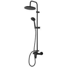 Colonne de douche mécanique noire GoodHome Cavally