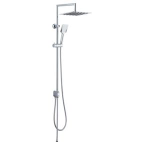 PONSI Colonne de douche Style micro avec flexible sans mitigeur Tête de  douche 30 avec douchette à main  Style micro 1 jet