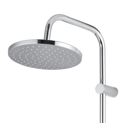 Colonne de douche sans robinetterie avec pommeau + douchette 3 jets + flexible + barre réglable chrome GoodHome Cavally