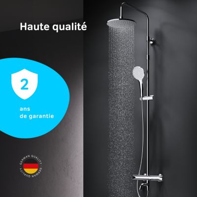 Colonne de douche thermostatique, avec mitigeur thermostatique Système ...