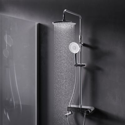 Colonne de douche thermostatique, avec mitigeur thermostatique Système ...