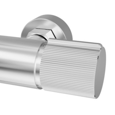 Colonne de douche thermostatique avec pommeau, douchette 2 jets, flexible, barre réglable, chrome, GoodHome Levanna