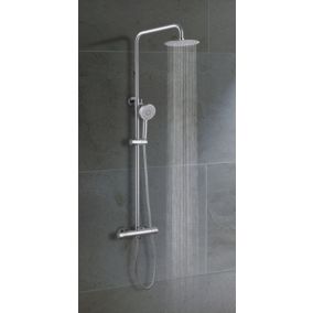 Colonne de douche thermostatique B-RAIN en chrome