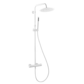 Colonne de douche thermostatique, blanc, Essebagno Luisa 250