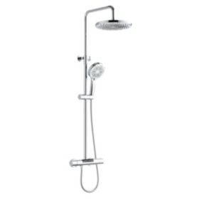 Colonne de douche thermostatique chrome, Edouard Rousseau Ekogest