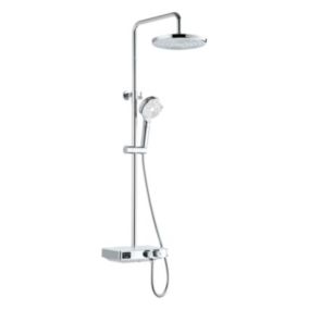 Colonne de douche thermostatique chrome, Edouard Rousseau Ekogest