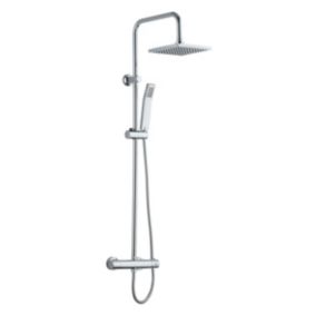 Colonne de douche thermostatique chrome, Edouard Rousseau Nessy