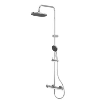 Colonne de douche thermostatique chrome Maza GoodHome