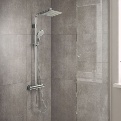 Colonne de douche thermostatique chromée Hansgrohe Showerpipe Waterforms 230