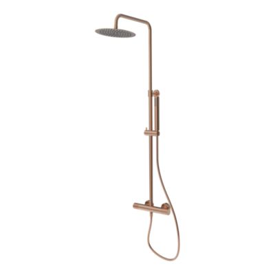 Colonne de douche thermostatique cuivre GoodHome Owens