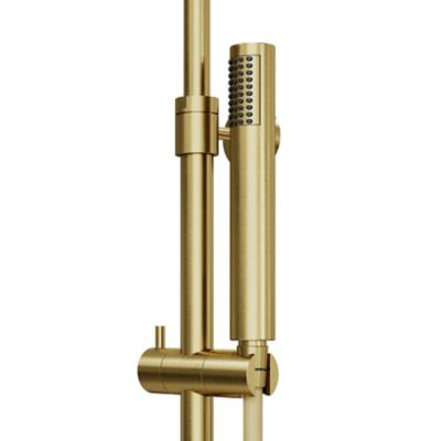 Colonne de douche thermostatique, doré, GoodHome Owens
