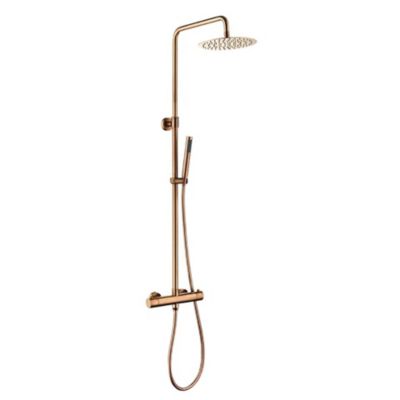 COLONNE DE DOUCHE THERMOSTATIQUE EN LAITON ROSÉ DORÉ (CUIVRE) SC418 COLLECTION PENEE