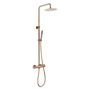 COLONNE DE DOUCHE THERMOSTATIQUE EN LAITON ROSÉ DORÉ (CUIVRE) SC418 COLLECTION PENEE
