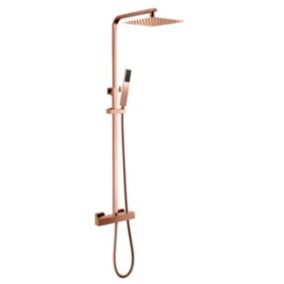 COLONNE DE DOUCHE THERMOSTATIQUE EN LAITON ROSÉ DORÉ (CUIVRE) SC428 COLLECTION PENEE
