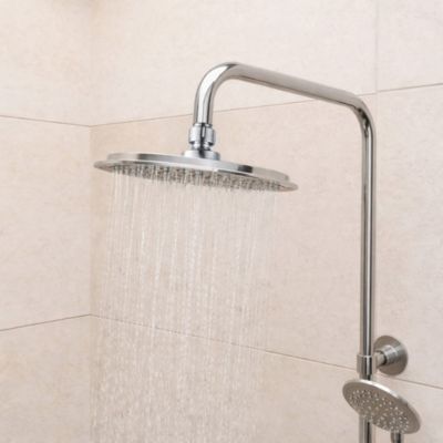 Colonne de douche Thermostatique finition Chrome 133x26x52 cm - MOLLY ...