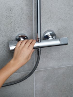 Colonne de douche thermostatique GoodHome Cavally