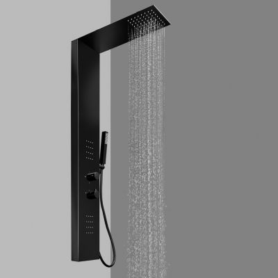 Colonne de douche hydromassante Nautilus Ardoise