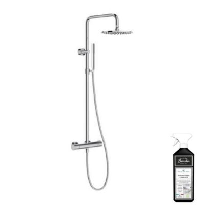 Colonne de douche thermostatique JACOB DELAFON Toobi + nettoyant Briochin