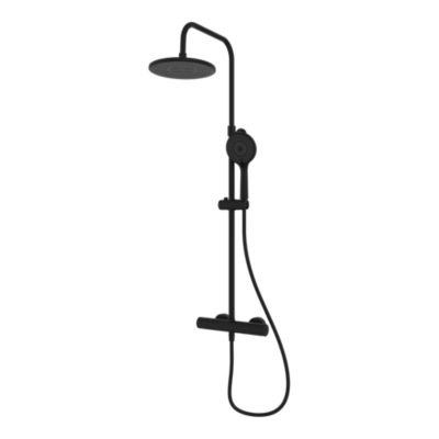 Colonne de douche thermostatique noir Hanalei