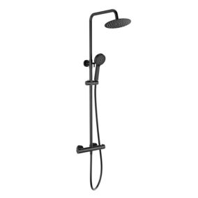 Colonne de douche thermostatique PONTI noir mat