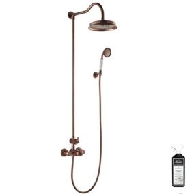 Colonne de douche thermostatique recoupable PAINI Lady's Auburn + nettoyant Briochin