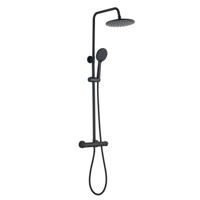 Colonne de douche thermostatique, Système de douche thermostatique Trente-huit degrés Celsius , Noir