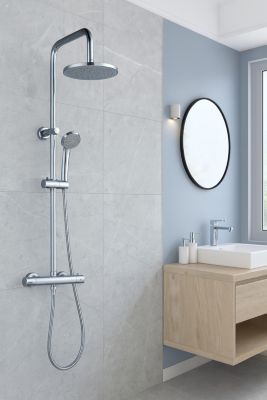 Colonne de douche thermostatique Target coloris chromé