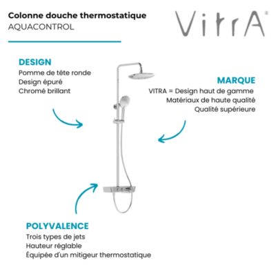 Colonne de douche VITRA Aquacontrol Charm 240 2F