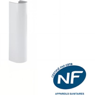 Colonne de lavabo céramique traditionnelle SANINDUSA NF Easy blanc