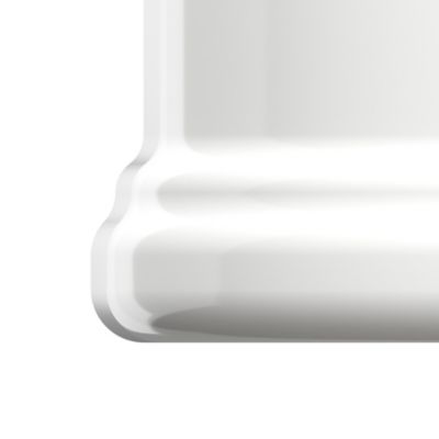 Colonne de lavabo en céramique blanche blanche l.21 x H.70,3 x P.18,5 cm, GoodHome Endell