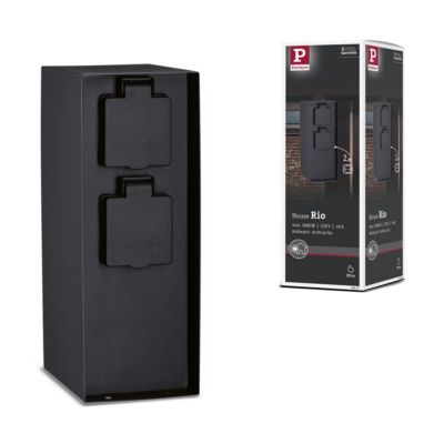 Colonne de prises Rio Double IP44 Anthracite