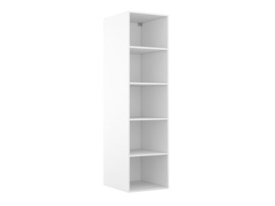 Colonne de rangement blanche 4 tablettes GoodHome Atomia H. 187,5 x L. 50 x P. 58 cm