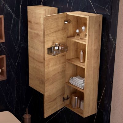 Colonne de rangement salle de bain Sand l.35 x P.25 x H.110 cm - NOFER Sand